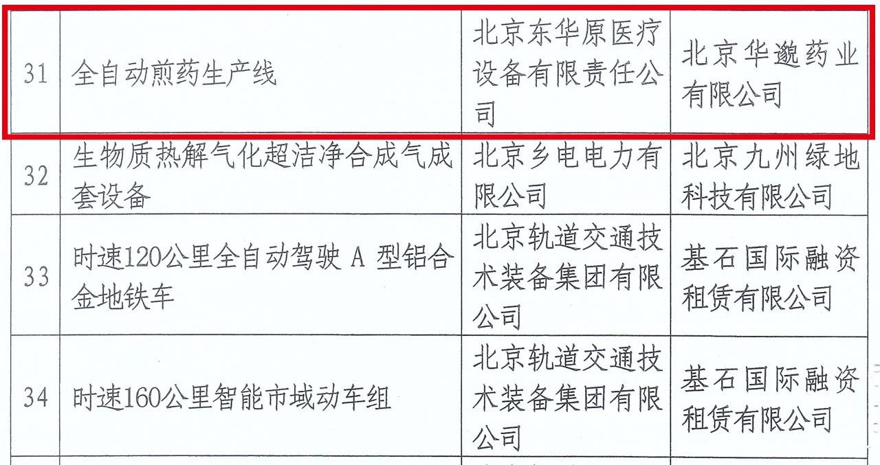 中關(guān)村首臺(tái)（套）重大技術(shù)裝備試驗(yàn)、示范項(xiàng)目