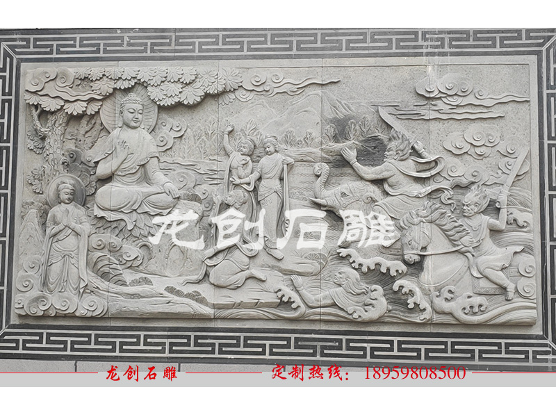 安徽省蚌埠市棲巖寺浮雕壁畫(huà)安裝