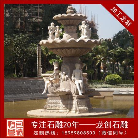 歐式噴泉多少錢(qián) 石雕噴泉?dú)W式